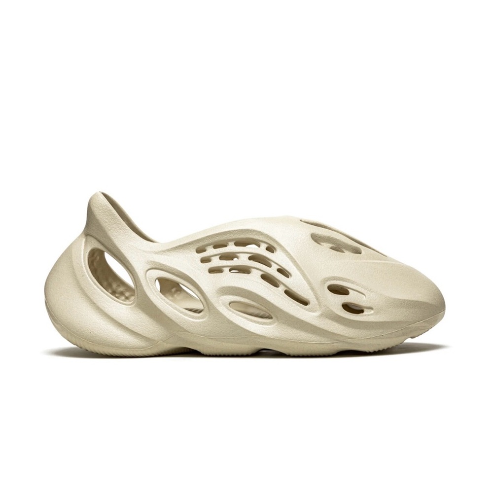 adidas Women’s Foam Slip-On Sneakers in Light Beige - Picture 3 of 4